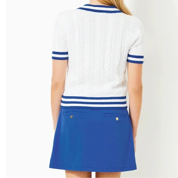 Lilly Pulitzer Kimika Skort Skirt UPF 50+ Martinique Blue Size 12 NWT - Picture 3 of 9